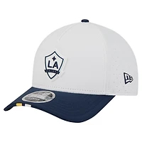 Casquette New Era blanche LA Galaxy 2026 MLS Kick Off 9FORTY M-Crown à monture ajustable