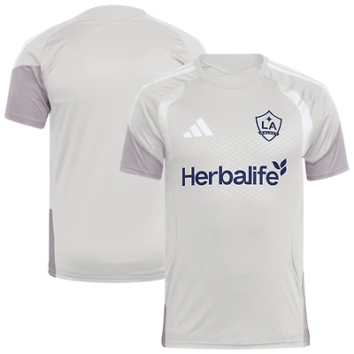 Maillot d'entraînement de compétition LA Galaxy 2026 argenté pour homme