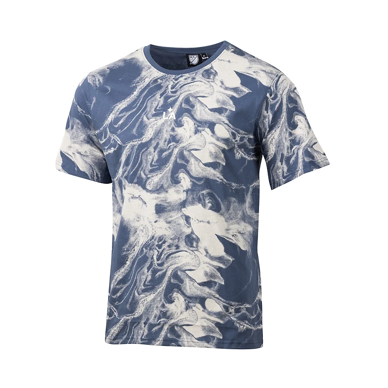 Men's  Sport Design Sweden Gray LA Galaxy Team Script Relaxed T-Shirt