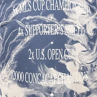 Men's  Sport Design Sweden Gray LA Galaxy Team Script Relaxed T-Shirt