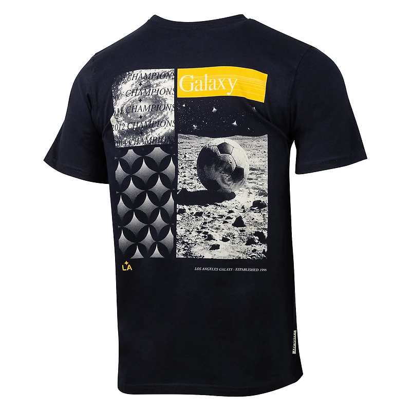 T-shirt décontracté pour homme, bleu marine, motif LA Galaxy, design sportif suédois