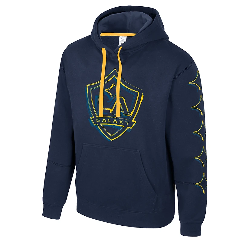Sweat à capuche Stadium Essentials bleu marine LA Galaxy Elementized pour homme
