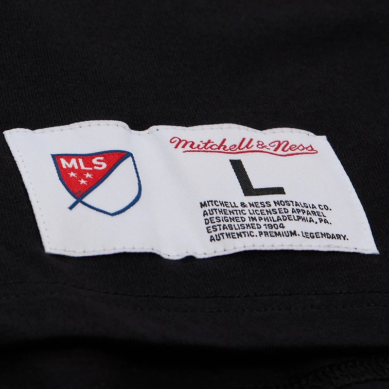 T-shirt noir Mitchell & Ness, meneur de jeu des LA Galaxy