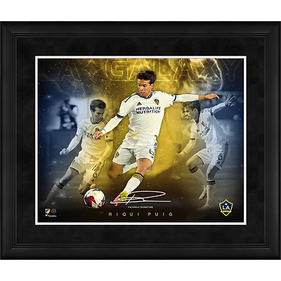 Riqui Puig LA Galaxy Framed 16" x 20" Stars of the Game Collage - Facsimile Signature