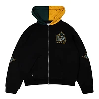Sweat à capuche unisexe Live Breathe Futbol noir LA Galaxy entièrement zippé