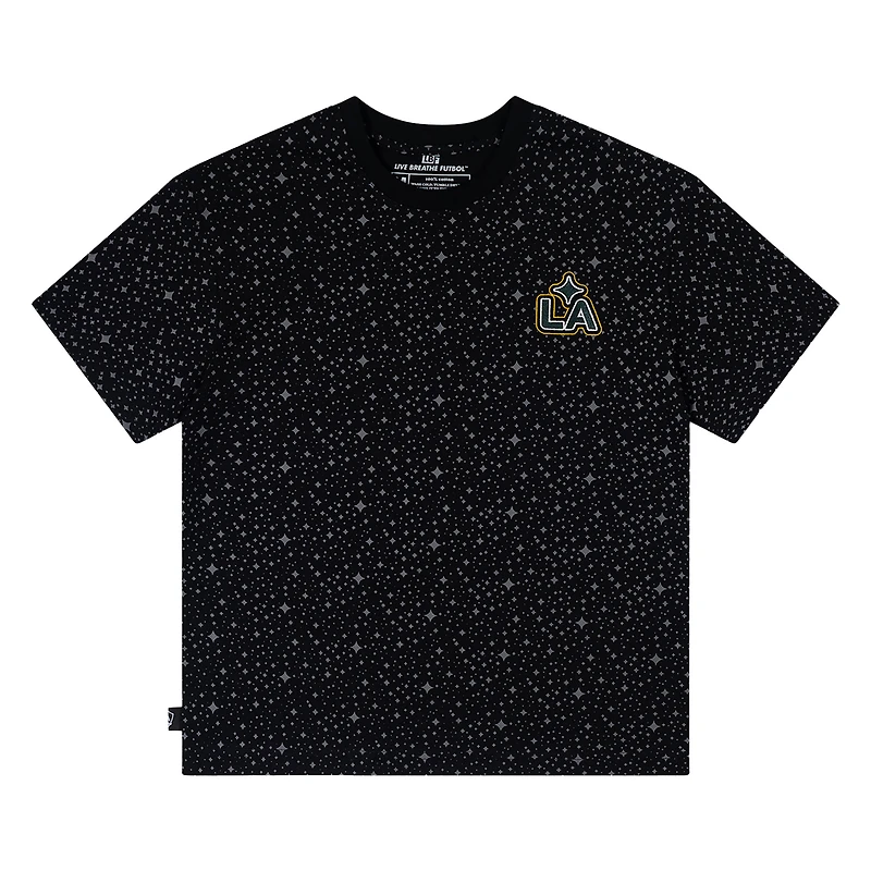 T-shirt unisexe Live Breathe Futbol noir LA Galaxy Supernova
