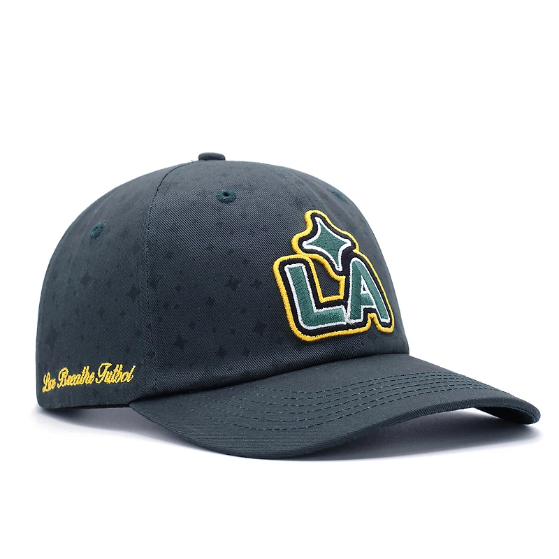 Casquette ajustable unisexe Live Breathe Futbol vert foncé LA Galaxy Supernova Dad