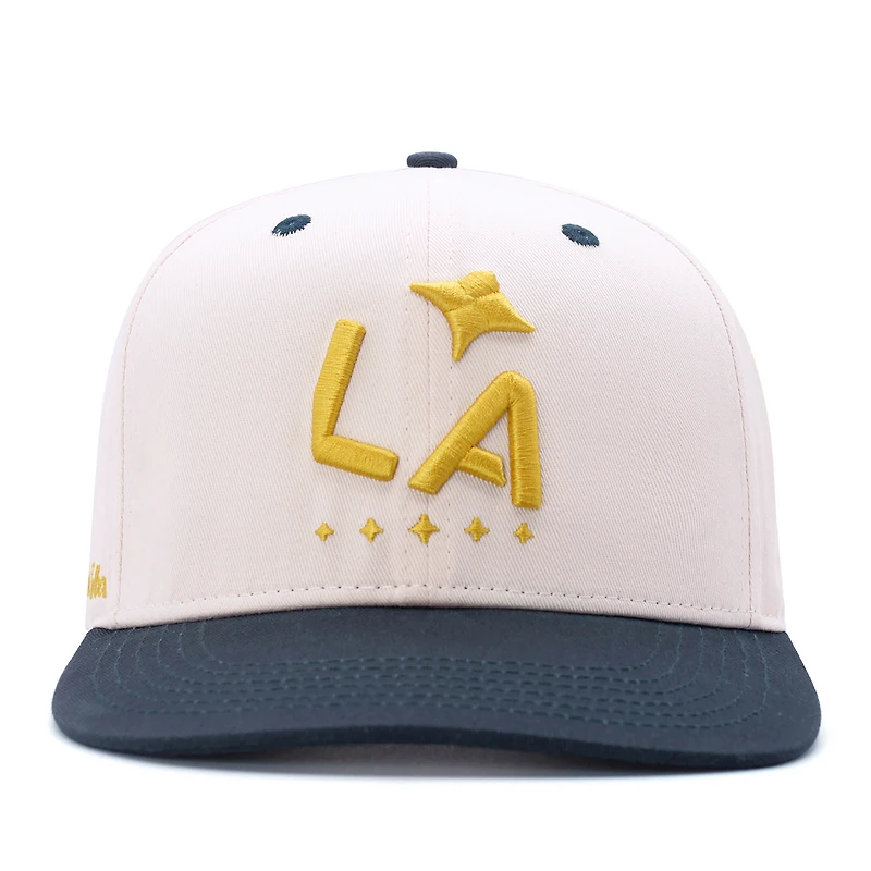 Casquette ajustable unisexe Live Breathe Futbol Natural LA Galaxy inclinée