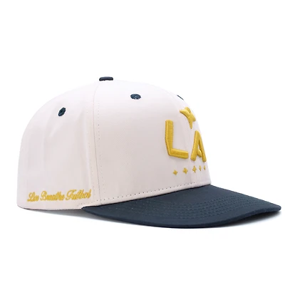 Casquette ajustable unisexe Live Breathe Futbol Natural LA Galaxy inclinée