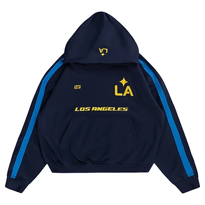 Sweat à capuche unisexe Live Breathe Futbol bleu marine LA Galaxy Rossi