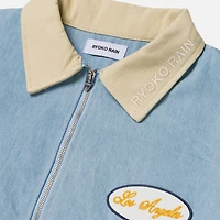 Unisex Ryoko Rain x LA Galaxy Light Blue Full-Zip Work Jacket