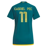 Women's adidas Gabriel Pec Green LA Galaxy 2024 Kit Replica Player Jersey