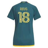 Women's adidas Marco Reus Green LA Galaxy 2024 Kit Replica Player Jersey