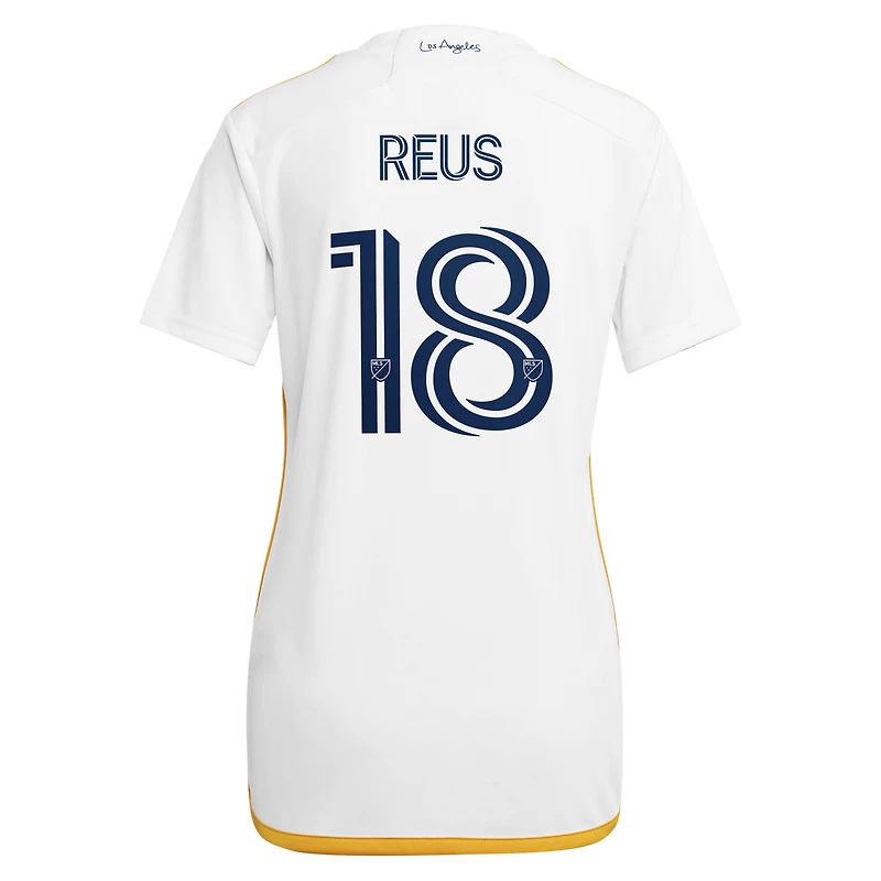 Maillot de joueur adidas Marco Reus blanc LA Galaxy 2024 Angelino Kit Replica pour femme