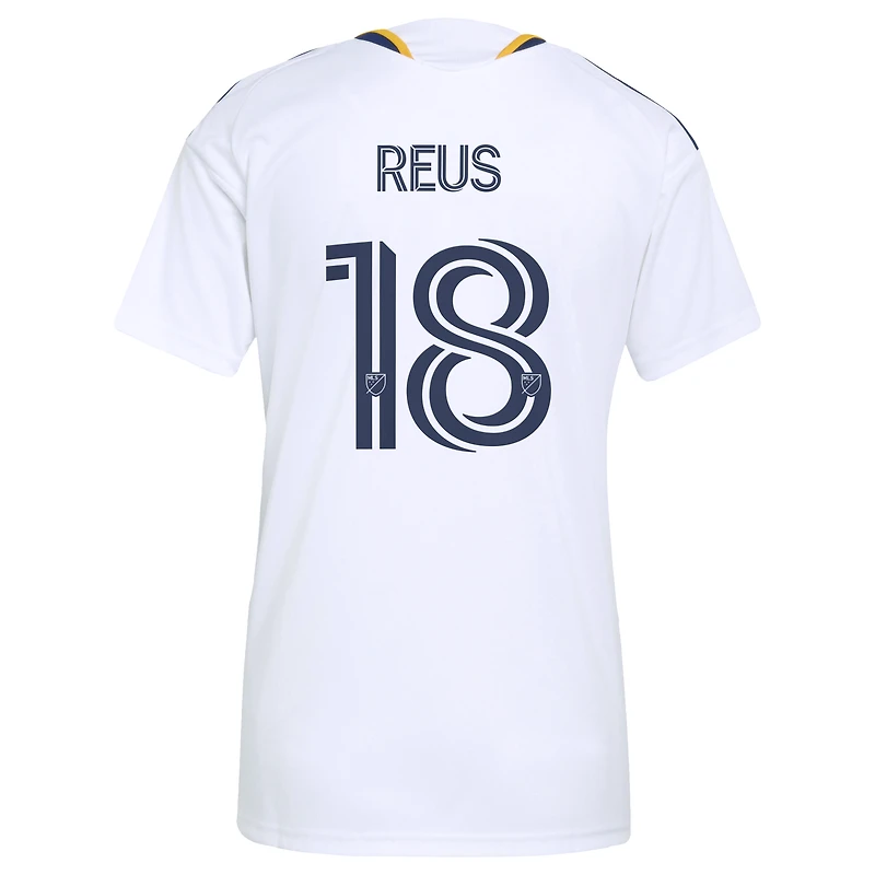 Women's adidas Marco Reus White LA Galaxy 2026 The VeloCITY Kit Replica Jersey