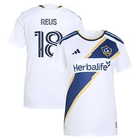 Women's adidas Marco Reus White LA Galaxy 2026 The VeloCITY Kit Replica Jersey