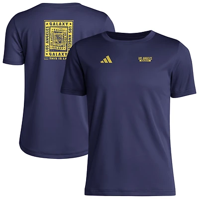 Youth adidas  Navy LA Galaxy Local Wrap T-Shirt