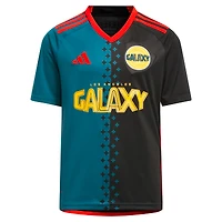 Youth adidas  Black LA Galaxy 2024 Archive Replica Jersey