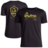 T-shirt d'avant-match adidas noir LA Galaxy 2026 Anthem AEROREADY pour jeunes