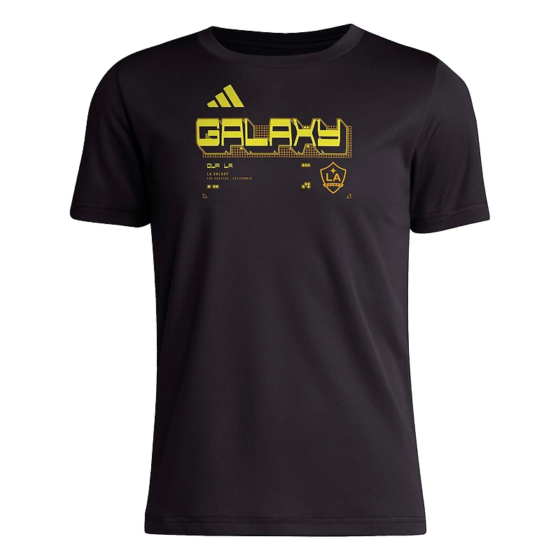 Youth adidas Black LA Galaxy 2026 Anthem AEROREADY Pregame T-Shirt