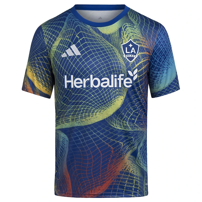Youth adidas  Blue LA Galaxy 2025 United We Play AEROREADY Pre-Match Top