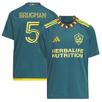 Youth adidas Gastón Brugman Green LA Galaxy 2023 Kit Replica Player Jersey