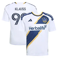 Youth adidas João Klauss White LA Galaxy 2026 The VeloCITY Kit Replica Jersey