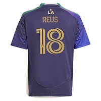 Maillot de joueur adidas Marco Reus bleu marine LA Galaxy 2025 RIZON Replica pour jeune
