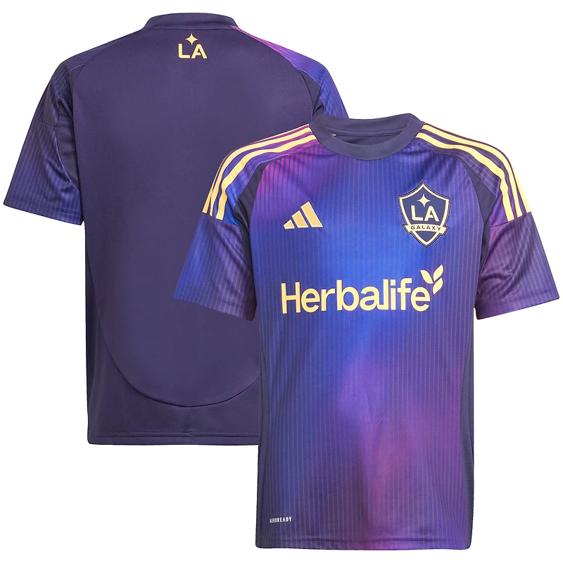 Youth adidas Navy LA Galaxy 2025 RIZON Replica Jersey