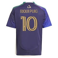 Maillot de joueur adidas Riqui Puig LA Galaxy 2025 RIZON Replica bleu marine pour jeune