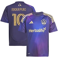Maillot de joueur adidas Riqui Puig LA Galaxy 2025 RIZON Replica bleu marine pour jeune