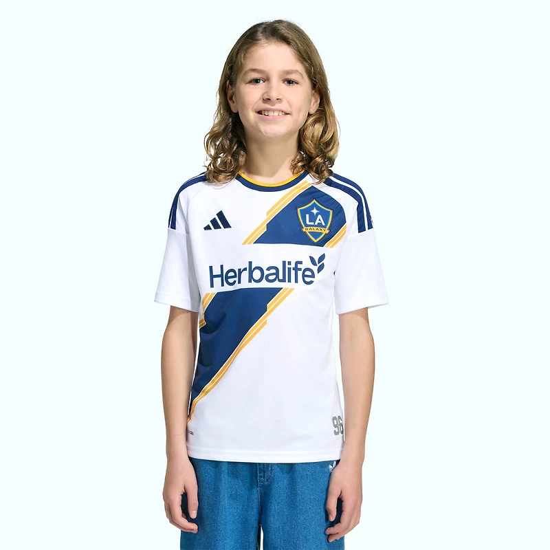 Youth adidas White LA Galaxy 2026 The VeloCITY Kit Replica Jersey