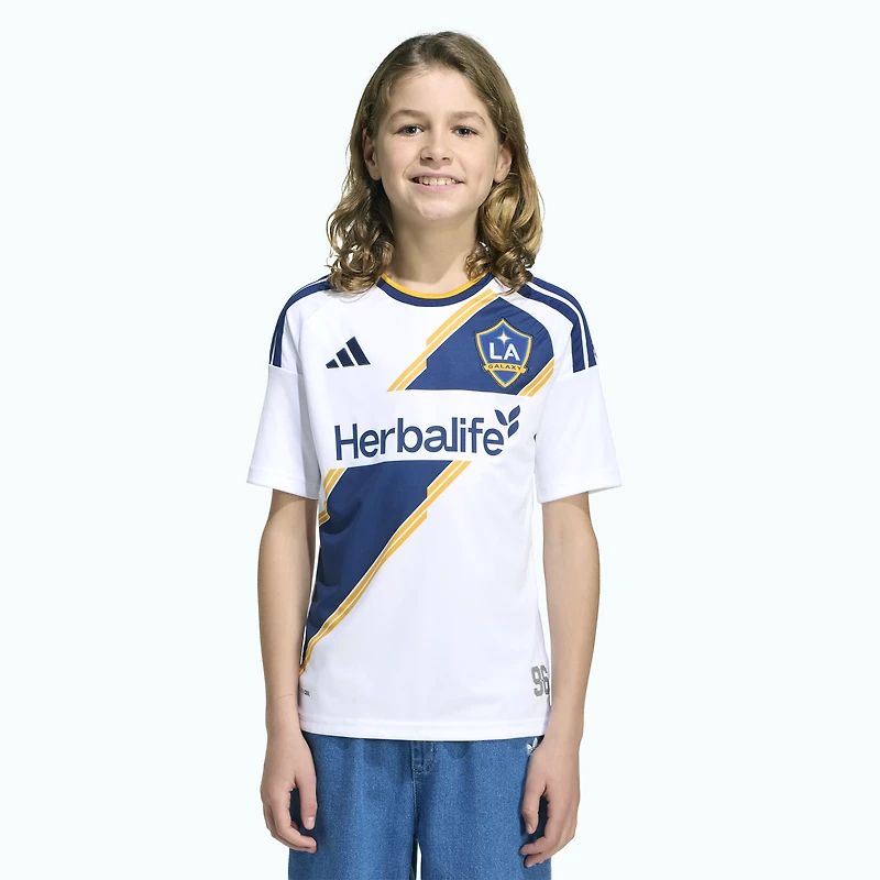 Youth adidas White LA Galaxy 2026 The VeloCITY Kit Replica Jersey