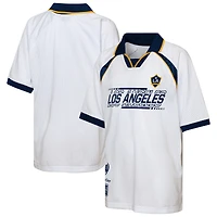 T-shirt raglan blanc en maille LA Galaxy pour jeunes Outerstuff