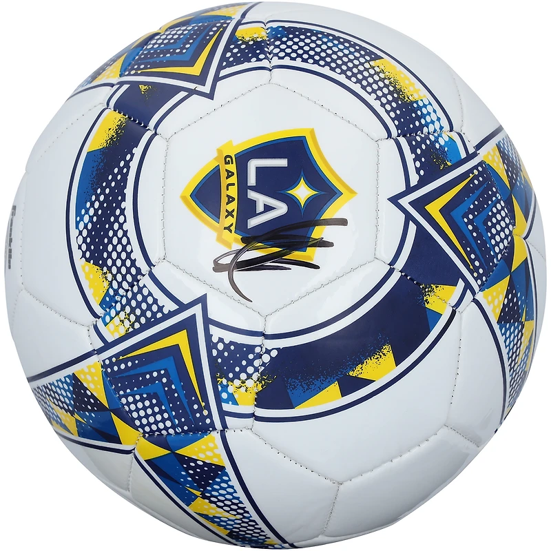Zlatan Ibrahimovic LA Galaxy Autographed White Soccer Ball
