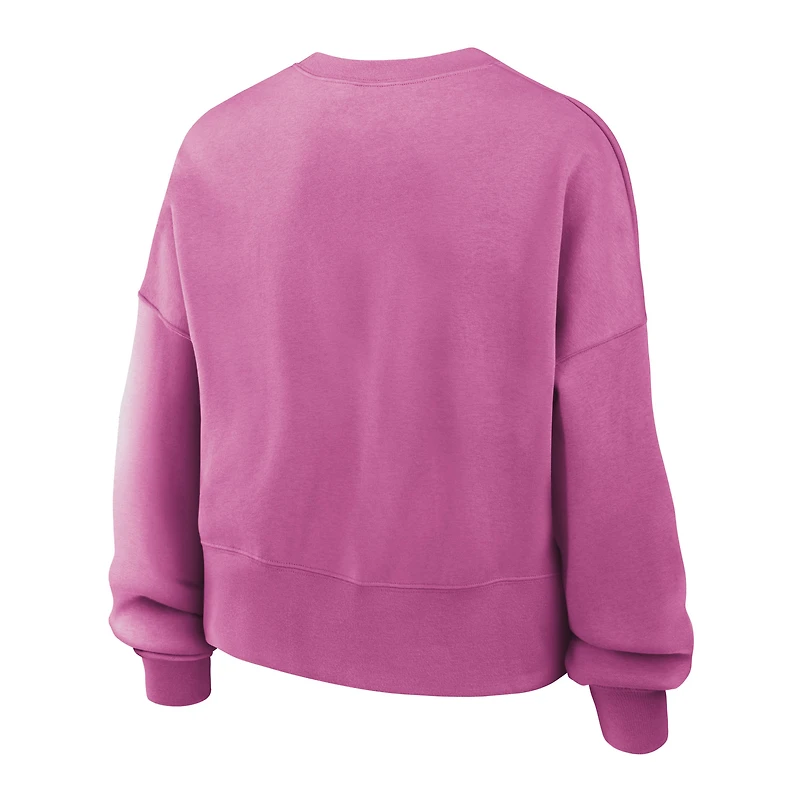 Sweat-shirt en molleton surdimensionné rose Nike LA28 pour filles, motif Phoenix, Jeux olympiques d'été