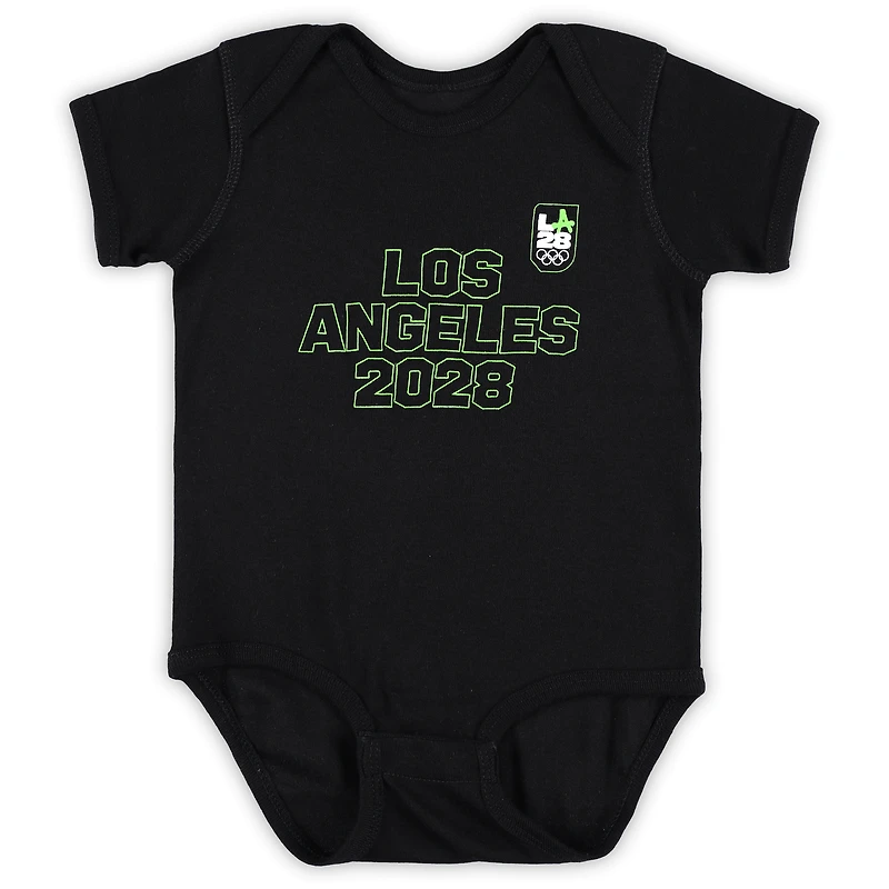Infant Black LA28 Neon Bodysuit