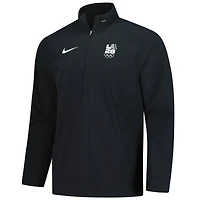 Veste d'entraîneur légère à quart de zip Nike LA28 noire pour homme