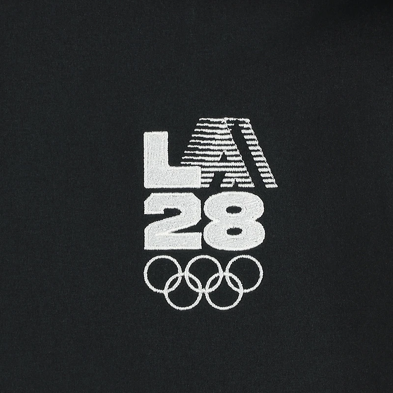 Veste d'entraîneur légère à quart de zip Nike LA28 noire pour homme