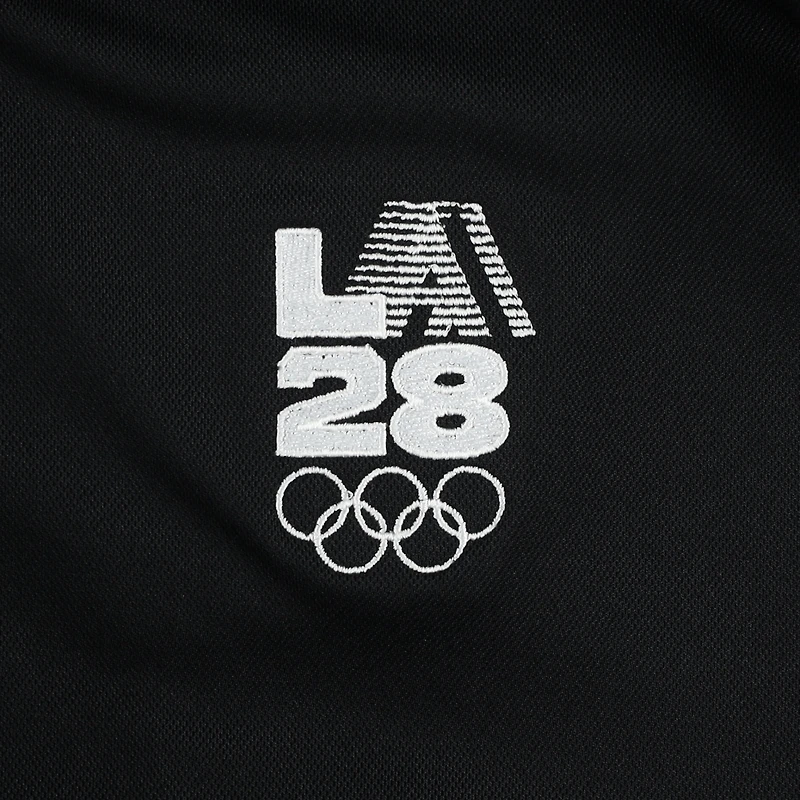 Men's Nike  Black LA28 Summer Olympics Retro Coach Performance Polo