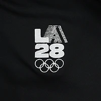 Men's Nike  Black LA28 Summer Olympics Retro Coach Performance Polo
