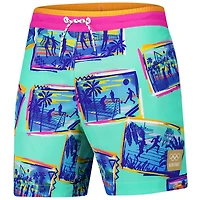 Men's Chubbies Teal LA28 Summer Olympics The With Love from LA Classic Lined Swim Trunk