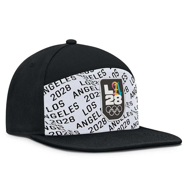 Men's Fanatics Black/White LA28 Summer Olympics Cherry Snapback Hat