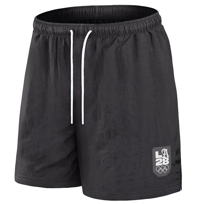 Men's Fanatics Gray LA28 Summer Olympics the Zone Badge Woven Shorts