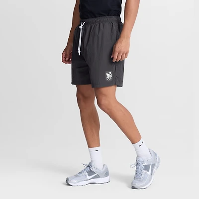 Men's Fanatics Gray LA28 Summer Olympics the Zone Badge Woven Shorts