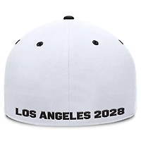 Men's Fanatics White/Black LA28 Summer Olympics Balance Fitted Hat