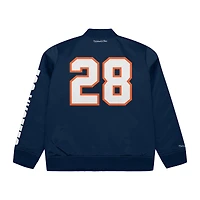 Men's Mitchell & Ness Navy LA28 x NBA All-Star Game Satin Bomber Full-Zip Jacket