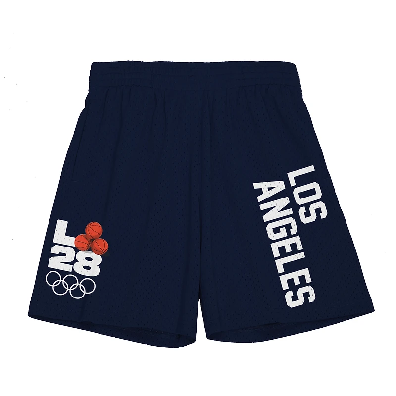 Short Swingman en maille marine Mitchell & Ness LA28 x NBA All-Star Game pour homme