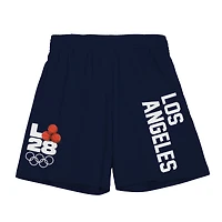 Short Swingman en maille marine Mitchell & Ness LA28 x NBA All-Star Game pour homme