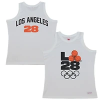 Men's Mitchell & Ness Navy LA28 x NBA All-Star Game Swingman Mesh Tank Top